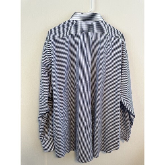 Ralph Lauren Dress Shirt Stripe 18 34/35 (Relaxed) Classic Fit Non Iron - Picture 7 of 10